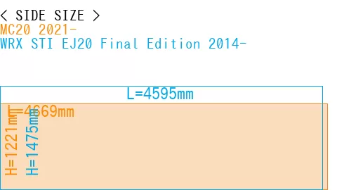 #MC20 2021- + WRX STI EJ20 Final Edition 2014-